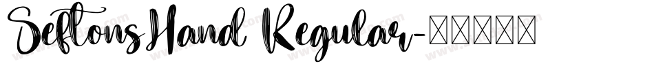 SeftonsHand Regular字体转换